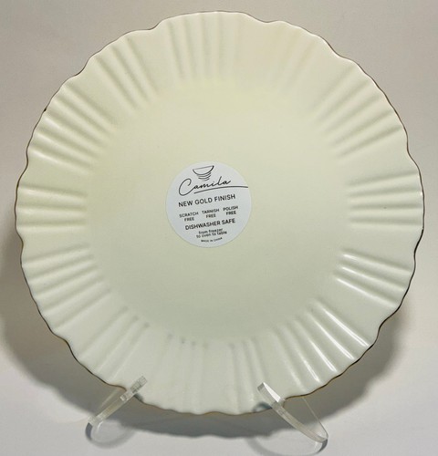 Camilla piatto smerlato giallo - camilla,