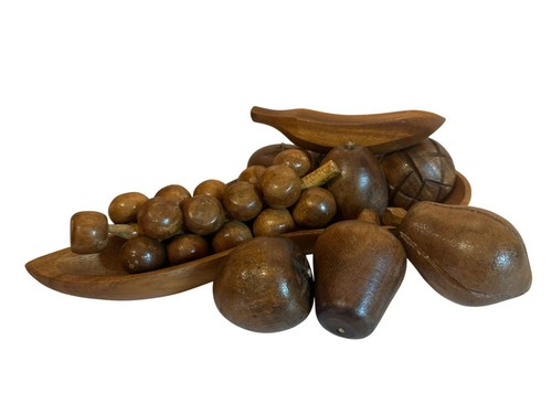 Vassoio frutta legno con - vassoio,