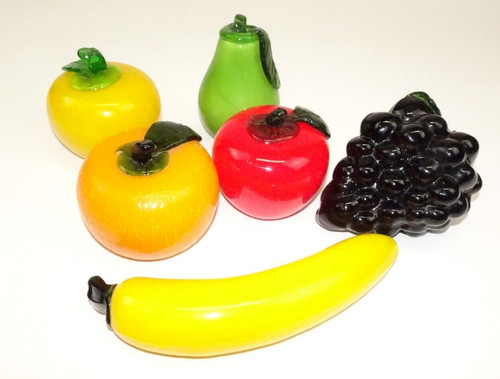 Lotto bicchieri frutta - bicchieri, pera