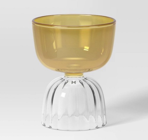 Bicchiere cocktail giallo - bicchiere,