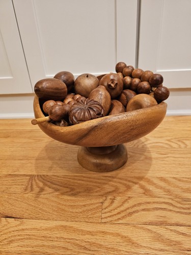 Lotto frutta legno mcm retrò - legno,